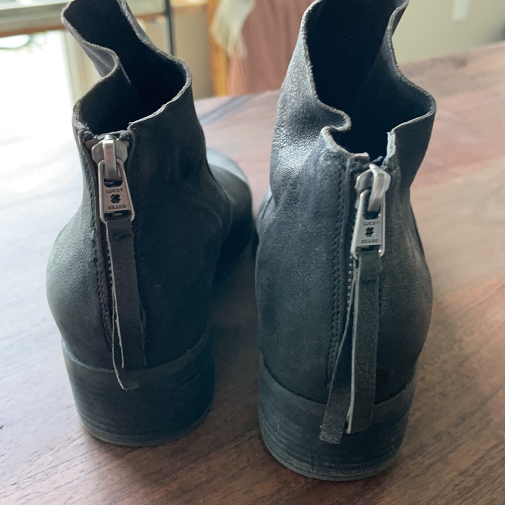 Lucky Brand Black leather booties